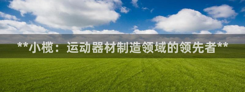 意昂3集团官网首页：**小榄：运动器材制造领域的领先