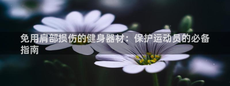 意昂3娱乐40996：免用肩部损伤的健身器材：保护运