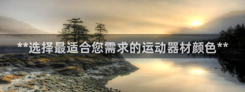 注册意昂3：**选择最适合您需求的运动器材颜色**