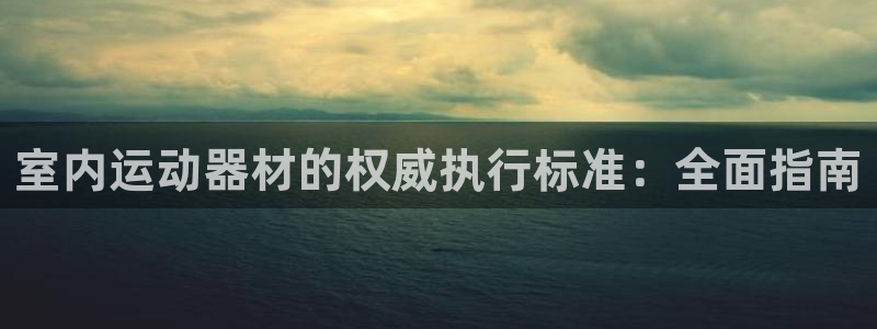 意昂3娱乐下载：室内运动器材的权威执行标准：全面指南