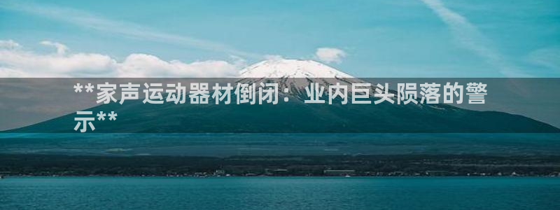 德国意昂3集团：**家声运动器材倒闭：业内巨头陨落的