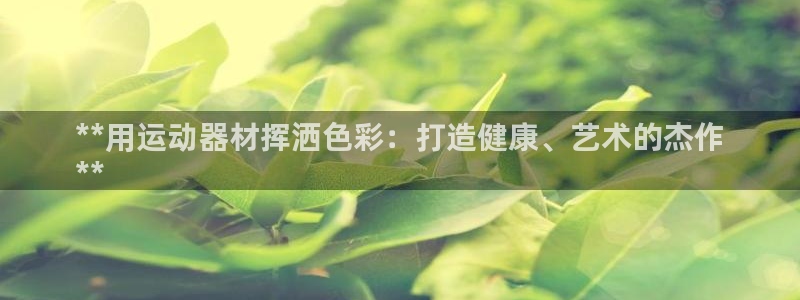 海南意昂体育3发展怎么样：**用运动器材挥洒色彩：打