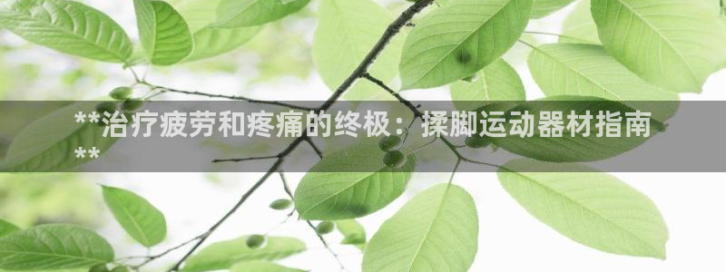 意昂3代理：**治疗疲劳和疼痛的终极：揉脚运动器材指
