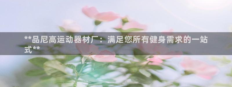 意昂3集团简介：**品尼高运动器材厂：满足您所有健身